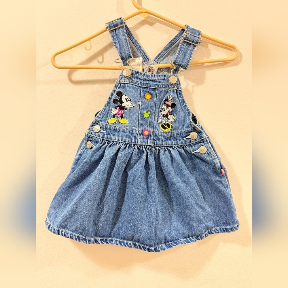 Charming Blue Kids Overalls with Cartoon Design